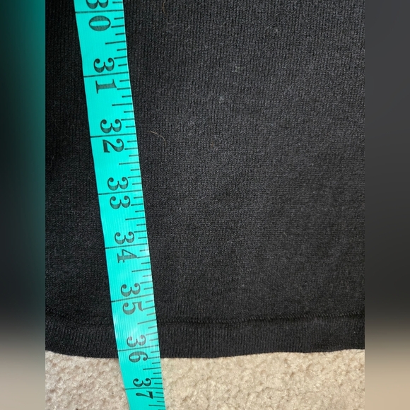 Smartwool Merino Wool Hooded Black and Gray Patterned Sweater Dress. Size 10 - Picture 11 of 11